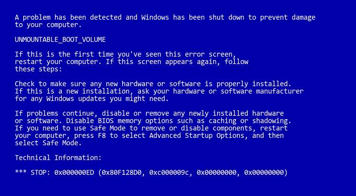 Синій екран смерті - Windows 7