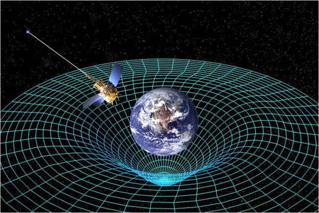 Що таке просторово-часовий континуум? | Photo: https://www.nytimes.com/2011/05/05/science/space/05gravity.html