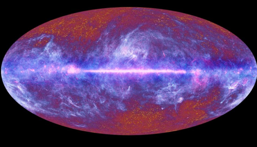 Що таке космічний фон - відлуння Великого вибуху, що залишилося з часів зародження Всесвіту. (Копирайт изображения: ESA/ LFI & HFI Consortia)