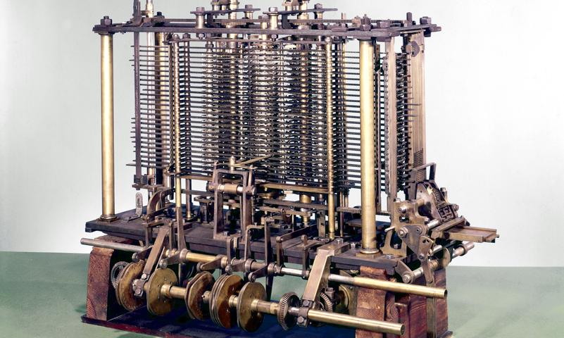 Хто створив перший комп'ютер -  Аналітична машина - це те, що багато хто вважає першим комп'ютером. / https://collection.sciencemuseumgroup.org.uk/objects/co62245/babbages-analytical-engine-1834-1871-trial-model-analytical-engine-mill